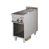 Mașină de gătit electrică pe suport deschis, 2 plite, Linia 900, Arisco